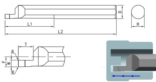 микрорезец твердосплавный cерия MFR